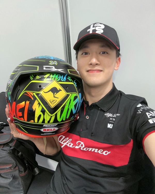 周冠宇のヘルメット：2023年F1オーストラリアGP仕様