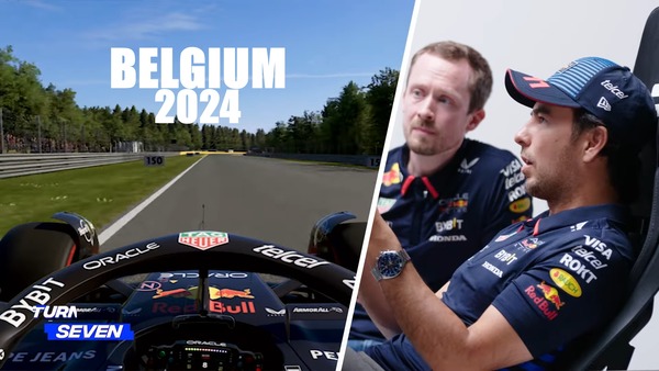 2024年F1ベルギーGP ぺレスのバーチャルラップ