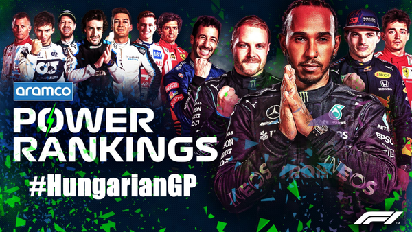 F1パワーランキング 2021年第11戦ハンガリーGP
