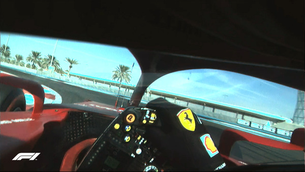 ルクレールのヘルメットに付いたカメラ映像 2021年F1GP 108