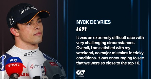 ニック・デ・フリース（アルファタウリ）：2023年F1モナコGP