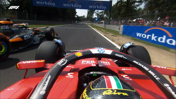 ルクレールとピアストリが接触しそうになる：2024年F1イタリアGP