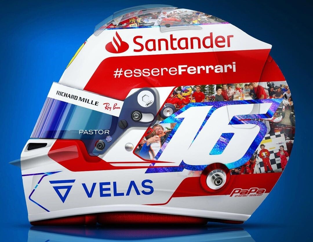 シャルル・ルクレール、フランス仕様のヘルメット : F1通信jp シャルル・ルクレール、フランス仕様のヘルメット : F1通信jp