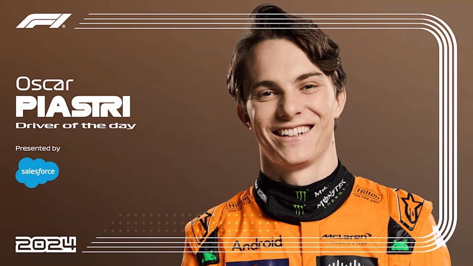 オスカー・ピアストリ 2024年F1アゼルバイジャンGPのドライバー・オブ