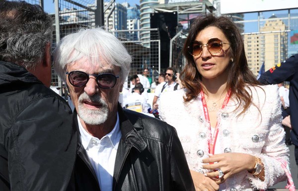 バーニー・エクレストン(91歳)と妻ファビアナ・エクレストン(45歳):2021年F1