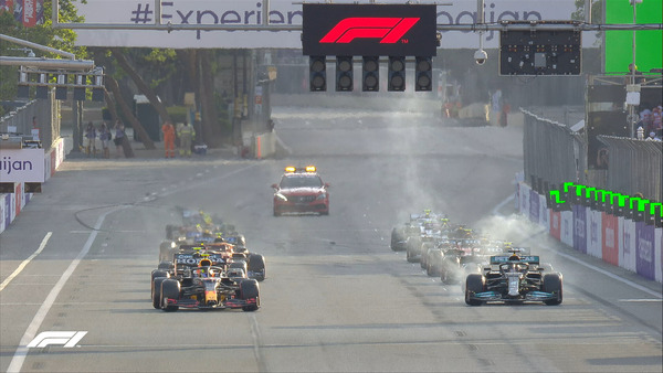 赤旗中断後のリスタート:2021年F1アゼルバイジャンGP