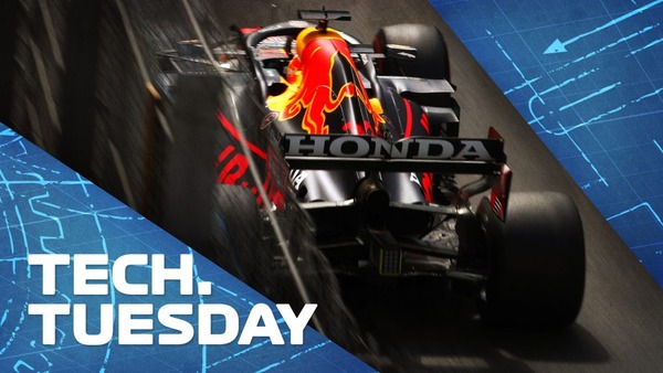 レッドブルが直面するバクー用のリア・ウィングの選択：F1技術解説