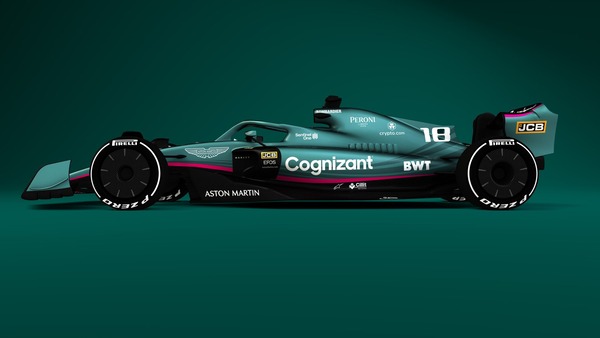 2022年F1マシンに描かれたアストンマーティンの2021年カラーリング