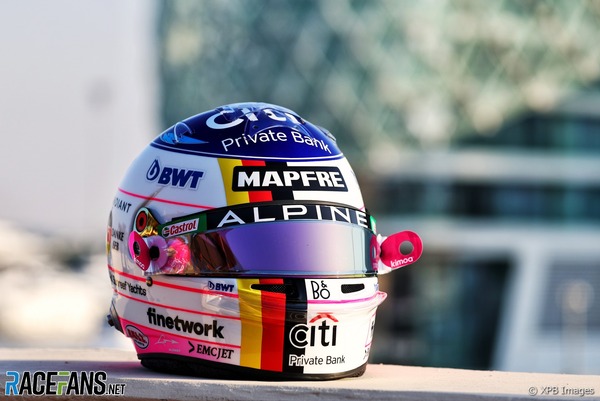 フェルナンド・アロンソ「アルピーヌでの最終戦」：2022年F1アブダビGP用のヘルメットデザイン
