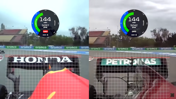 レッドブル・ホンダとメルセデスのリアウィング比較:2021年F1スペインGP予選