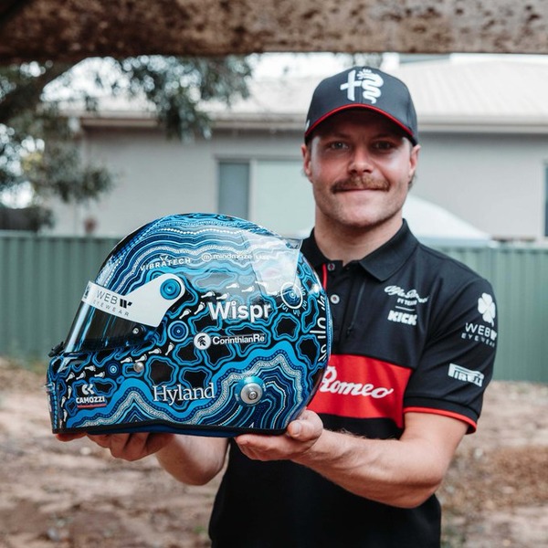 バルテリ・ボッタスのヘルメット：2023年F1オーストラリアGP仕様（Stilo（スティーロ）製ヘルメット）