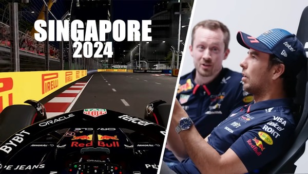 2024年F1シンガポールGP ぺレスのバーチャルラップ