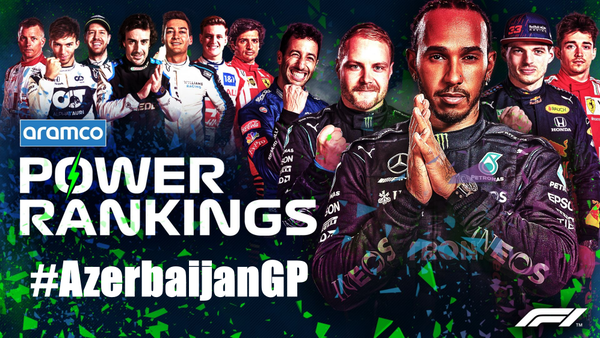 F1パワーランキング 2021年第6戦アゼルバイジャンGP