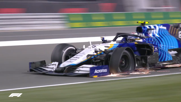 ニコラス・ラティフィ（ウィリアムズ）のタイヤパンク：2021年F1カタールGP