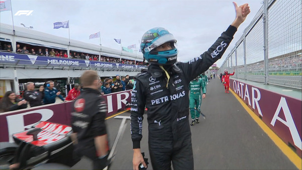 ジョージ・ラッセル 2023年F1ヘルメット（BELL製ヘルメット）レギュラーカラー