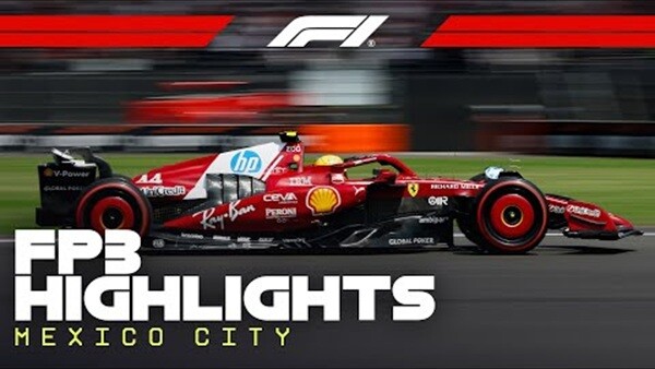 2025年F1メキシコシティGP フリー走行3回目ハイライト
