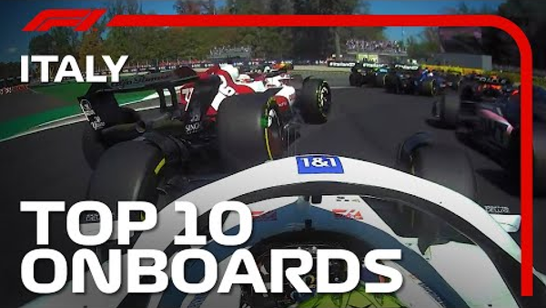 2022年F1イタリアGP 車載カメラ映像トップ10