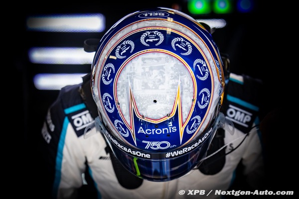ニコラス・ラティフィ:ウィリアムズF1参戦750回記念デザイン・ヘルメット