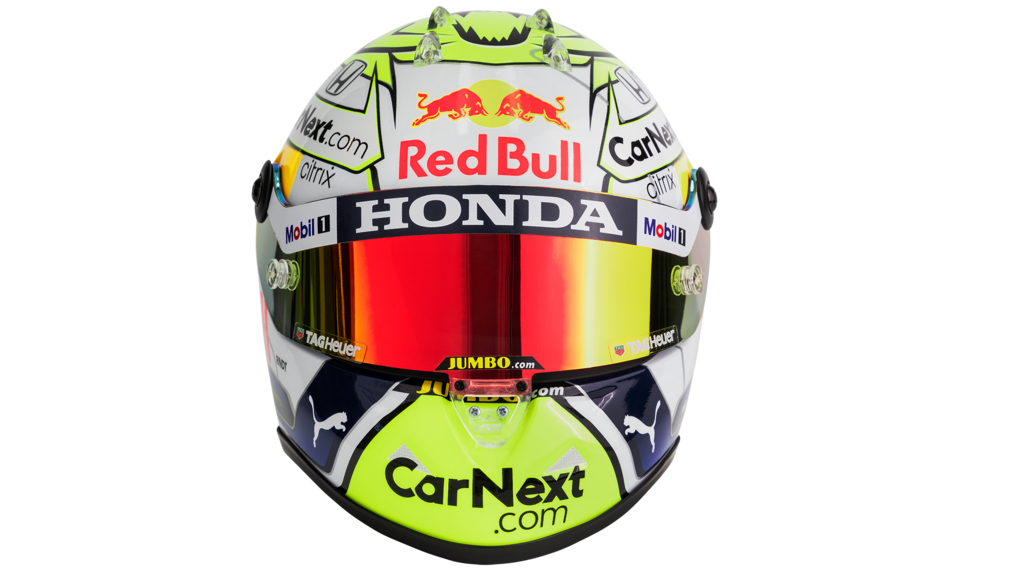 2021 レッドブル ホンダ フェルスタッペン オーストリア 1/2ヘルメット レッドブル ホンダ F1 2021 マックス フェルスタッペン オーストリアGP