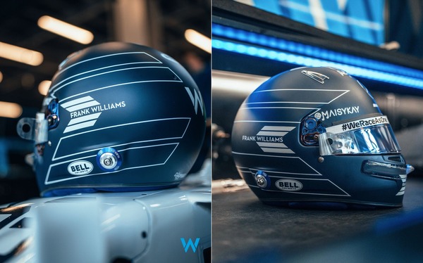 ジョージ・ラッセル（ウィリアムズ）2021年F1サウジアラビアGP用のヘルメット