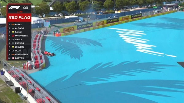 シャルル・ルクレール(フェラーリ)クラッシュ、赤旗:2023年F1マイアミGP