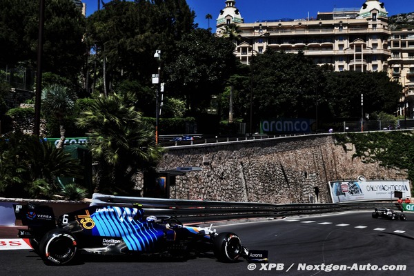 ウィリアムズFW43B、ウィリアムズのF1参戦750回記念カラーリング:2021年F1モナコGP