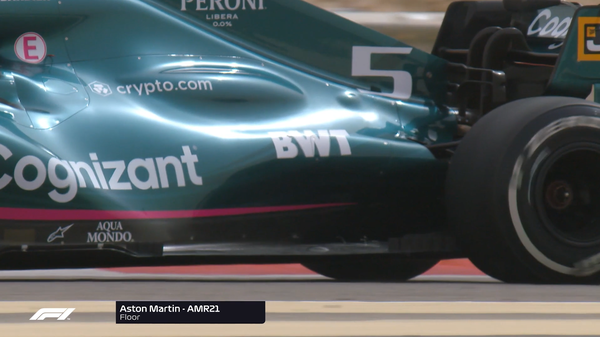 アストンマーティンAMR21の波形フロア:2021年F1シーズン前テスト