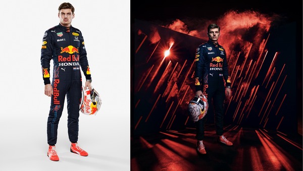 マックス・フェルスタッペン 2021年F1ヘルメットと2021年F1レーシングスーツ