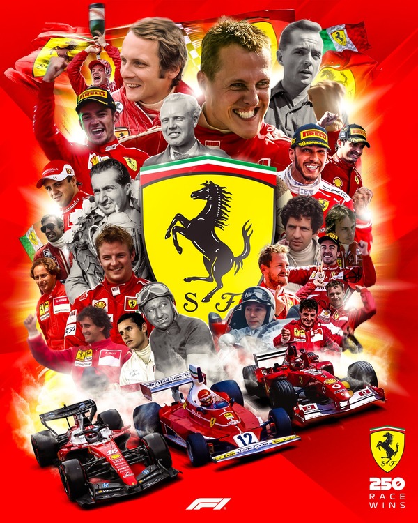 フェラーリ、F1で250勝：2026年F1イギリスGPシャルル・ルクレール優勝