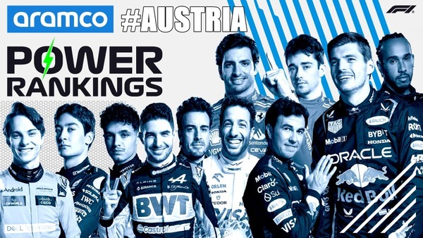 F1パワーランキング 2024年第11戦オーストリアGP