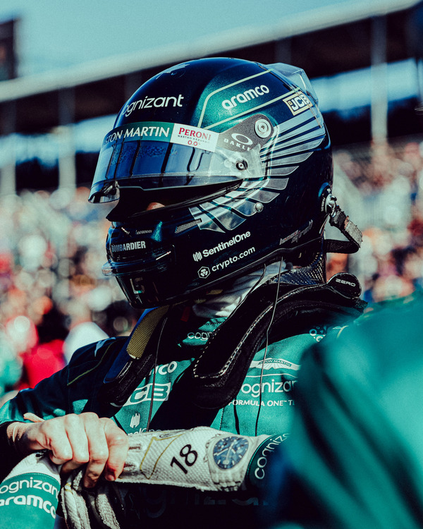 ランス・ストロールの2023年F1ヘルメット Stilo(スティーロ)製ヘルメット
