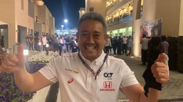 山本雅史(ホンダ)喜びを爆発:2021年F1アブダビGP決勝コメント