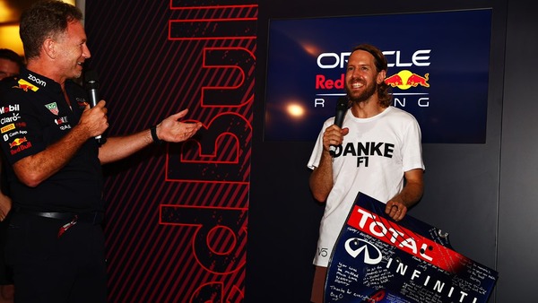 セバスチャン・ベッテルとクリスチャン・ホーナー、レッドブルF1チームで：2022年F1アブダビGP
