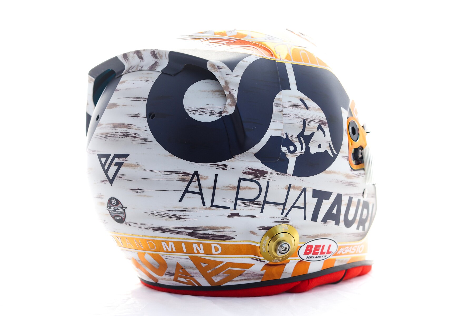 アルファタウリ ピエール ガスリー サイン入り 1/2ヘルメット