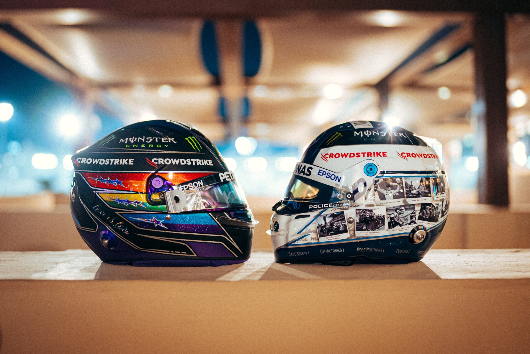 ルイス・ハミルトン、アブダビ仕様のヘルメット : F1通信jp