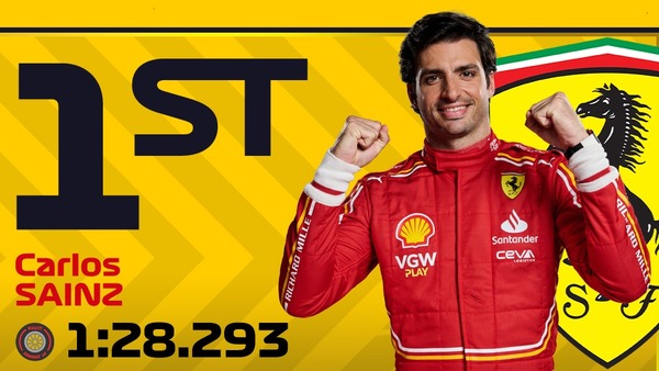 2024年F1イギリスGP 最速ラップタイム：サインツがトップ