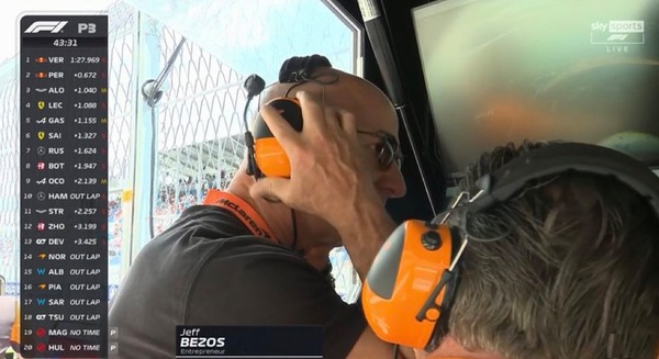 ジェフ・ベゾス、マクラーレン：2023年F1マイアミGP