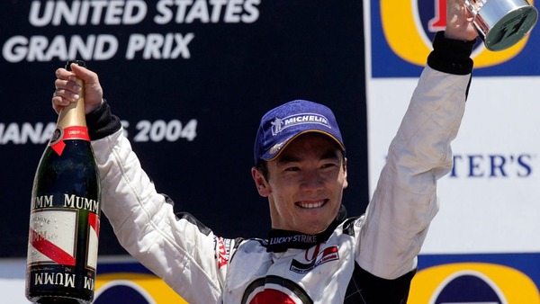 佐藤琢磨3位:2004年F1アメリカGP表彰台