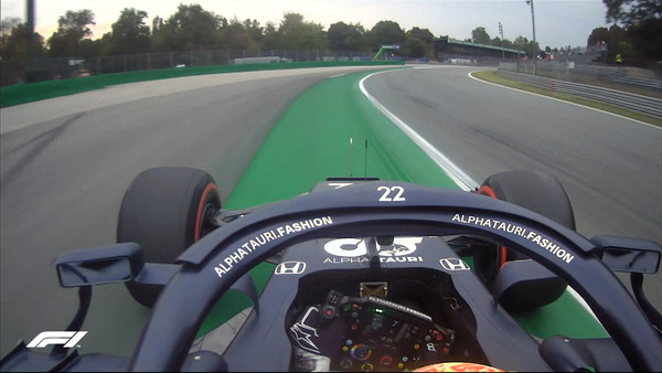 角田、ターン11でトラックリミット超過でタイム取り消し