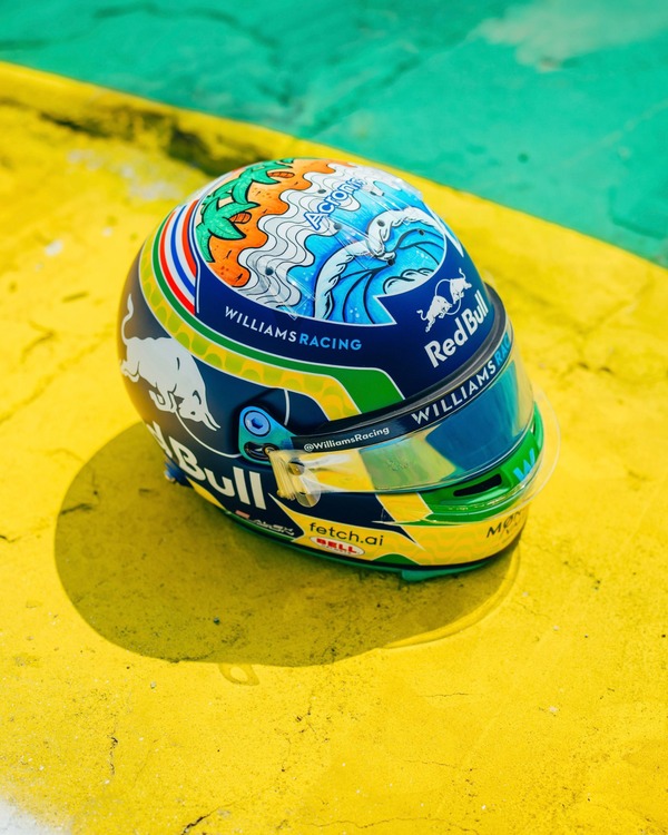 アレックス・アルボン(ウィリアムズ)2022年F1サンパウロGP用ヘルメットデザイン