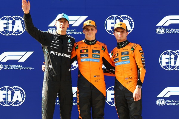 ラッセル、ピアストリ、ノリス：2025年F1中国GP