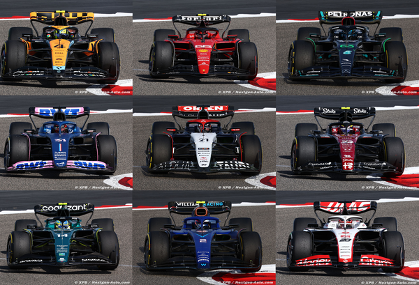 2023年F1マシン比較画像 2