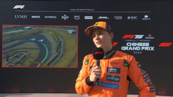 オスカー・ピアストリ、予選1位:2025年F1中国GP