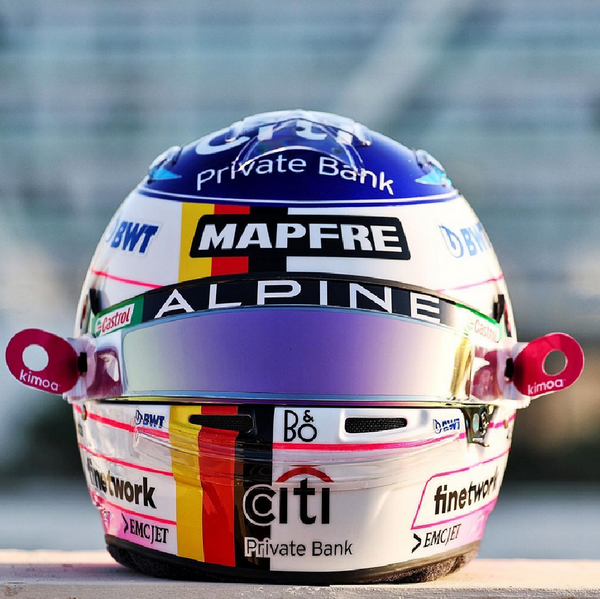 フェルナンド・アロンソ「アルピーヌでの最終戦」：2022年F1アブダビGP用のヘルメットデザイン