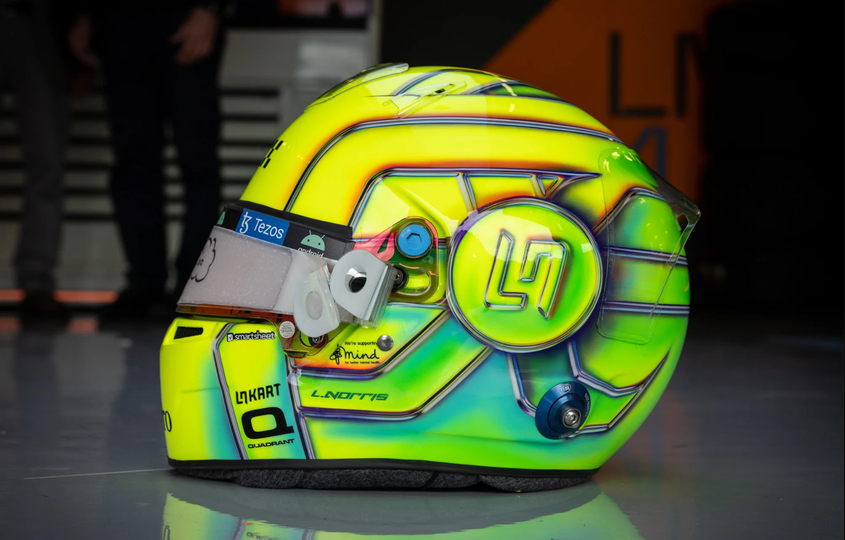 ランド・ノリス、イギリス仕様のヘルメット : F1通信jp ランド・ノリス、イギリス仕様のヘルメット : F1通信jp