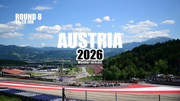 2026年F1オーストリアGPの天気予報