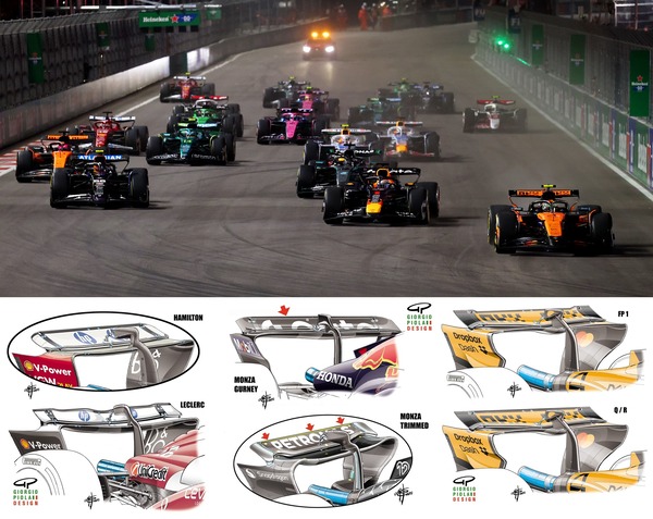 F1技術解説：各チームはラスベガス特有の状況をどう乗り切ったか -フェラーリ/レッドブル /メルセデス/マクラーレン