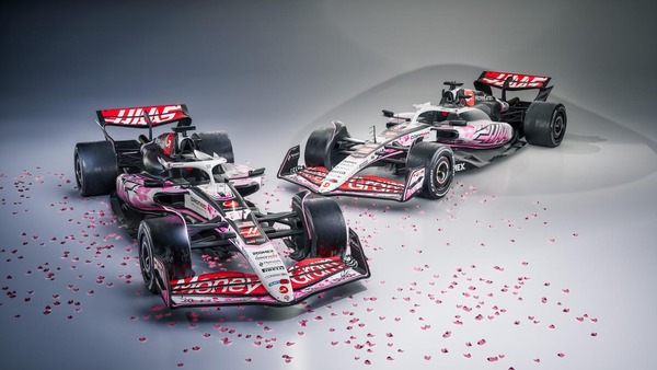 ハースVF-25の日本GP仕様のカラーリングは「ピンク色の桜の花びらをあしらった」デザイン