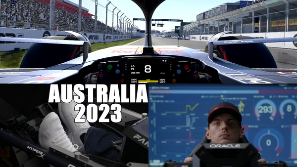 2023年F1オーストラリアGP バーチャルラップ - フェルスタッペンのドライブ