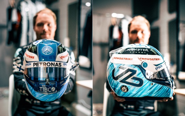 ヴァルテリ・ボタス（メルセデス）2021年F1ヘルメット